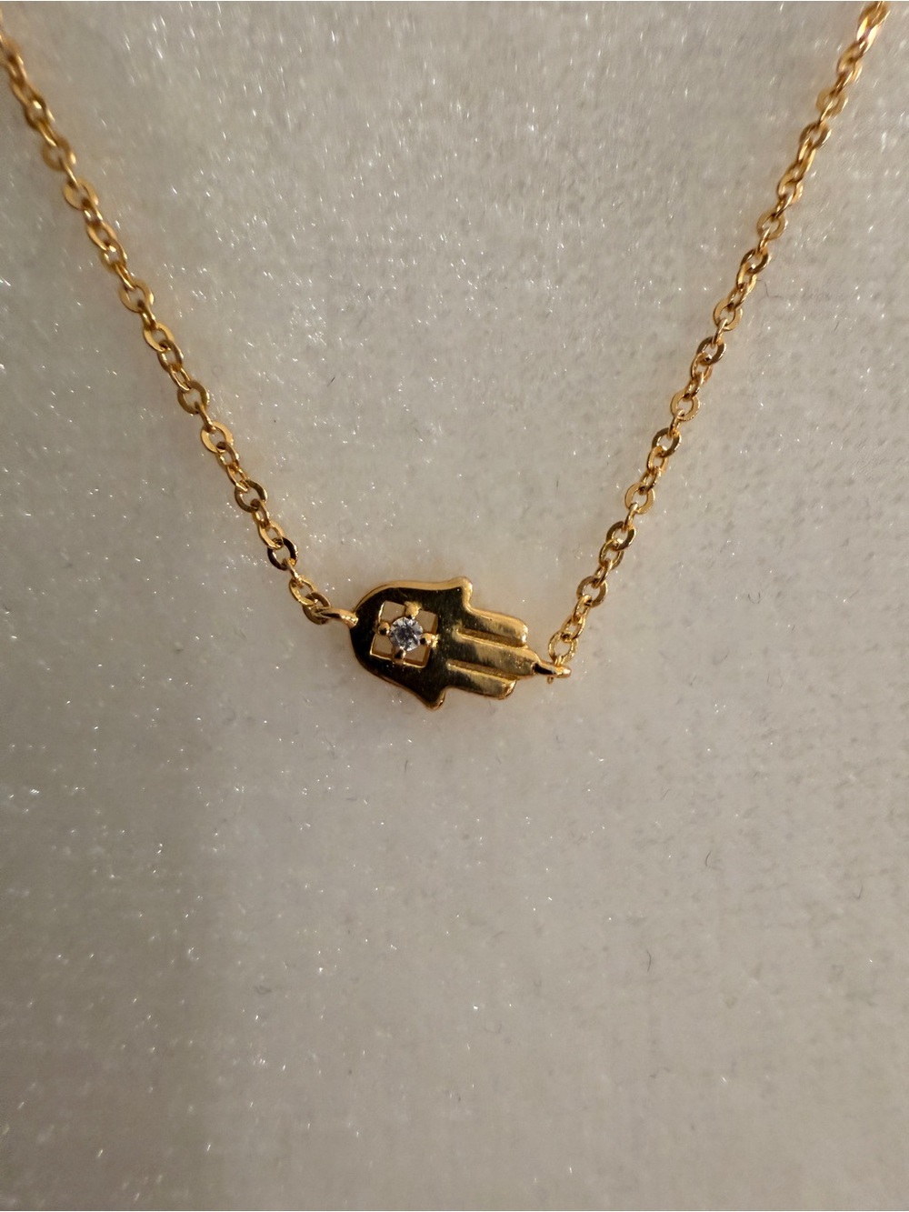 BaubleBar 18K Gold Plated Sterling Hamsa Necklace - Picture 2 of 7